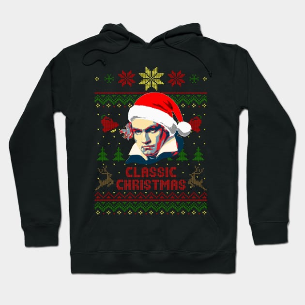 Beethoven Classic Christmas Hoodie by Nerd_art